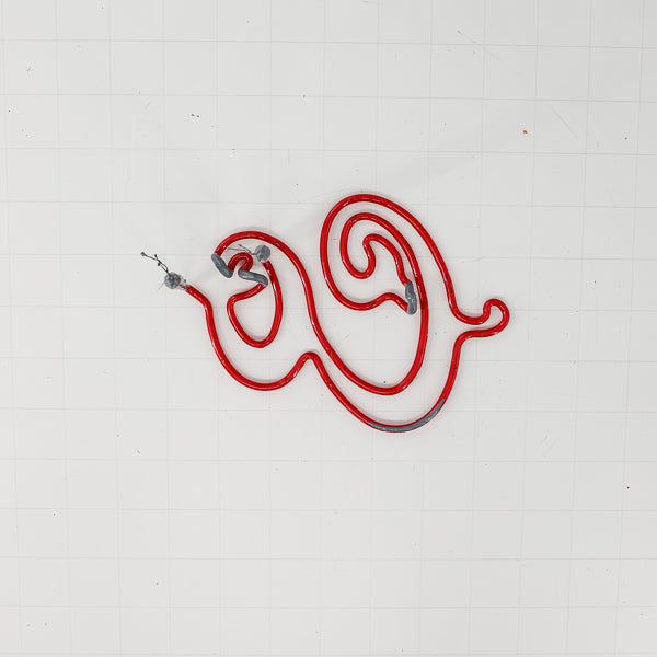 CO Double Stroke Script Word unit with Vertical Electrodes for Coors Replacement Tube - Neon Sign Part