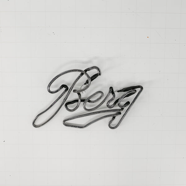 Berg Single Stroke Script Word unit for Berghoff Replacement Tube - Neon Sign Part