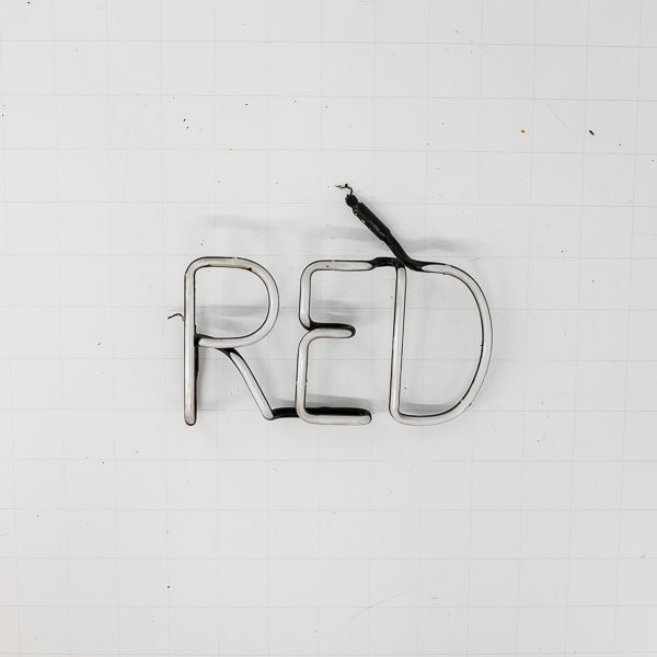 RED Single Stroke Word unit Replacement Tube - Neon Sign Part