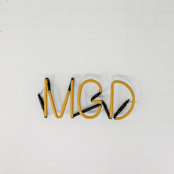 MGD Single stroke Word unit for Miller Genuine Draft Replacement Tube - Neon Sign Part