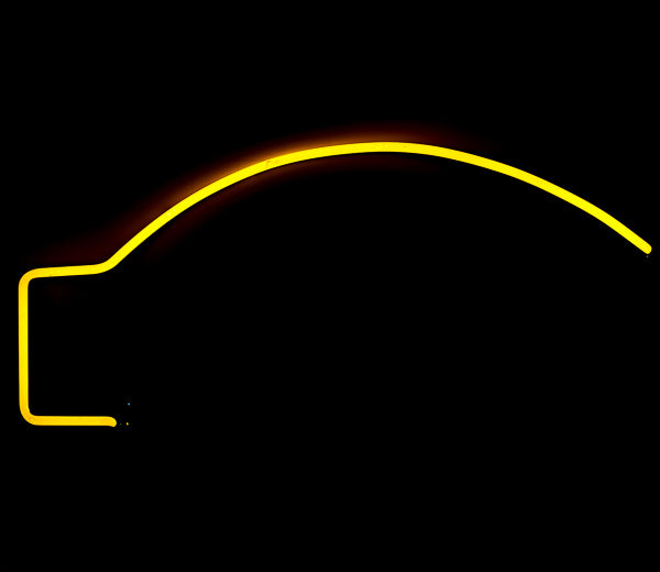 Unknown / Mystery Yellow Border unit Replacement Tube - Neon Sign Part