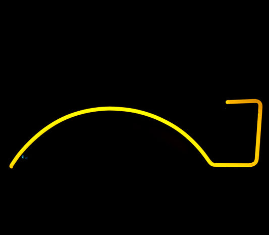 Unknown / Mystery Yellow Border unit Replacement Tube - Neon Sign Part