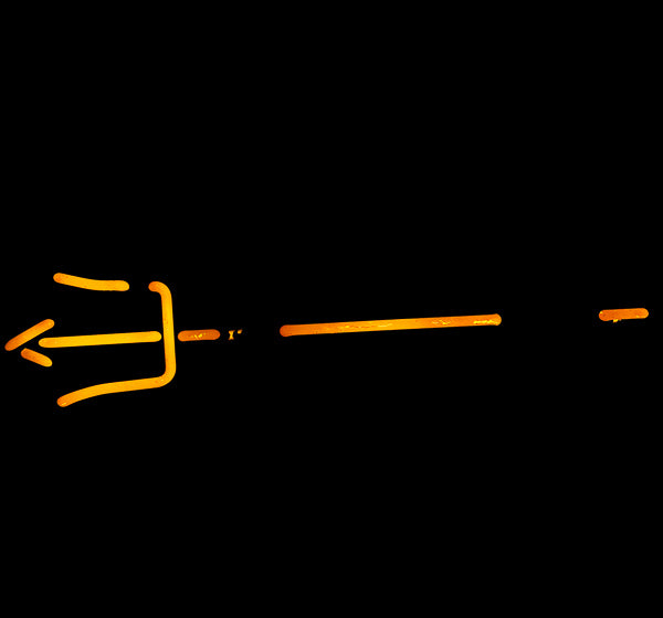 Pitchfork Arrow for Devil / Inferno / Hot / BBQ Replacement Tube - Neon Sign Part