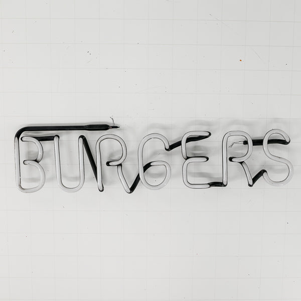 BURGERS Single Stroke Word unit Replacement Tube - Neon Sign Part