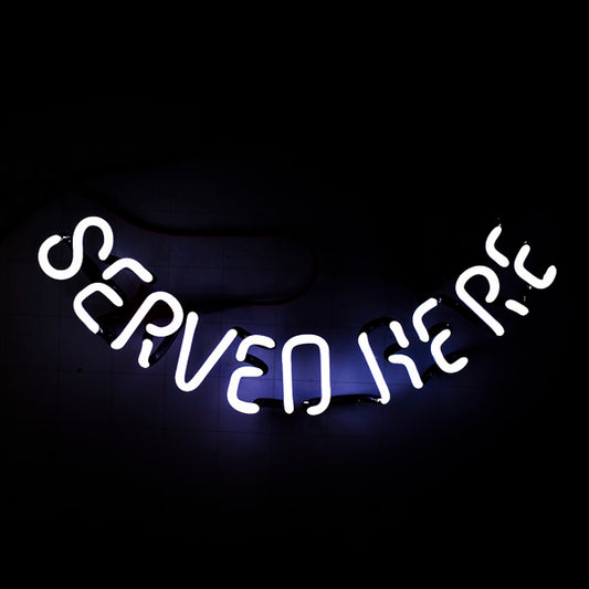 Served Here for Budweiser Replacement Tube - Neon Sign Part Used