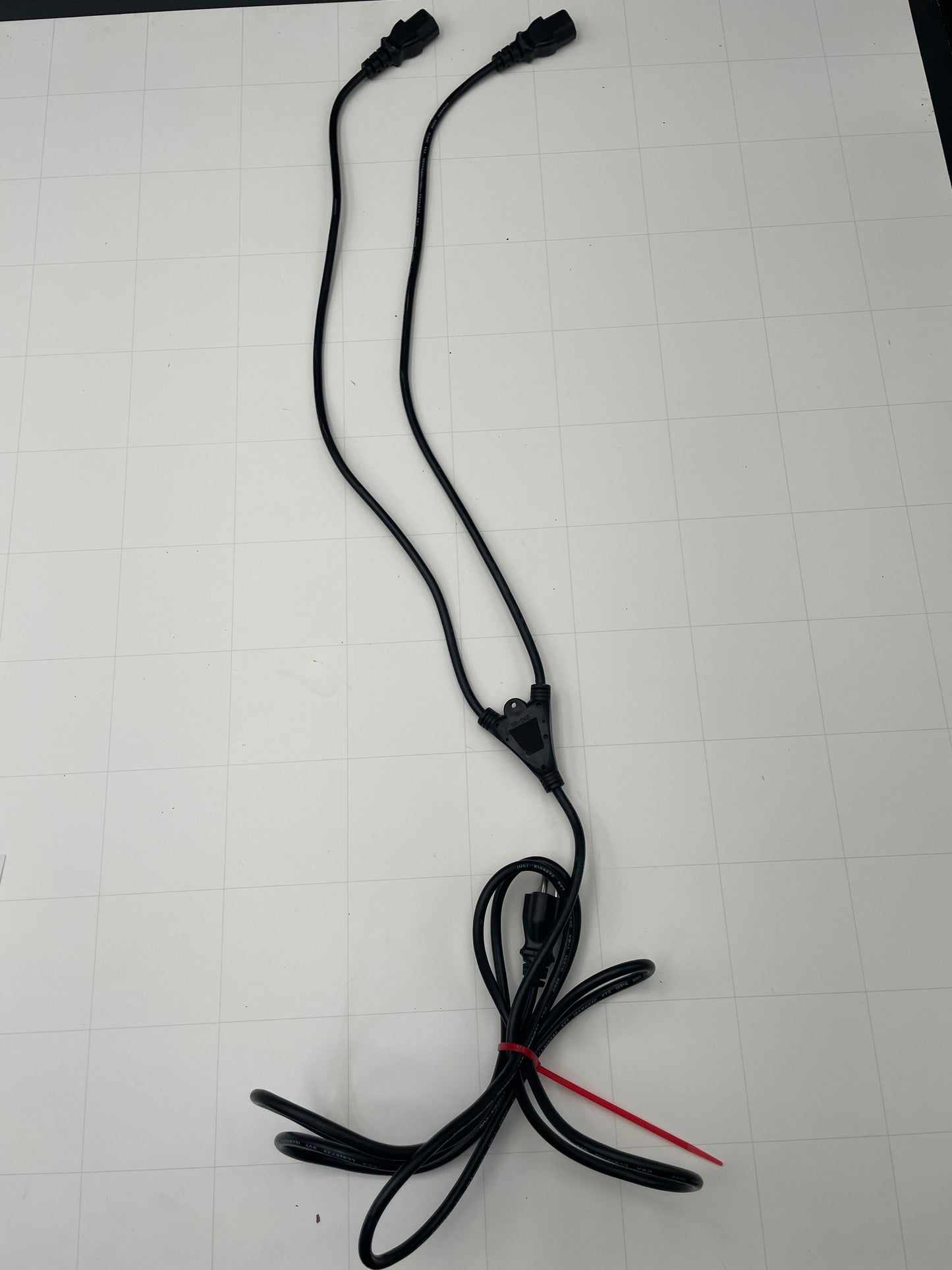 10 Ft Split Neon Sign Power Cord – Dual IEC Y-Style Replacement Cable