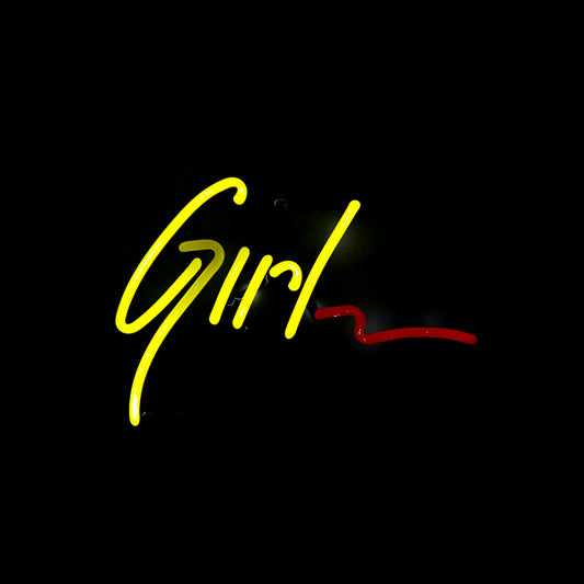 Girl Single Stroke Word unit with Emphasis for St Pauli Replacement Tube - Neon Sign Part