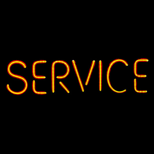 SERVICE Single Stroke Word unit Replacement Tube - Neon Sign Part