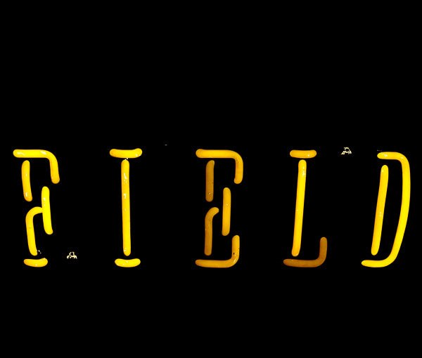 Field Single Stroke Word unit with Serifs Replacement Tube - Neon Sign Part