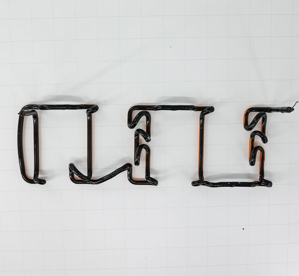 Field Single Stroke Word unit with Serifs Replacement Tube - Neon Sign Part