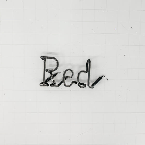 Red Single Stroke Word unit for Red Tail Ale Replacement Tube - Neon Sign Part