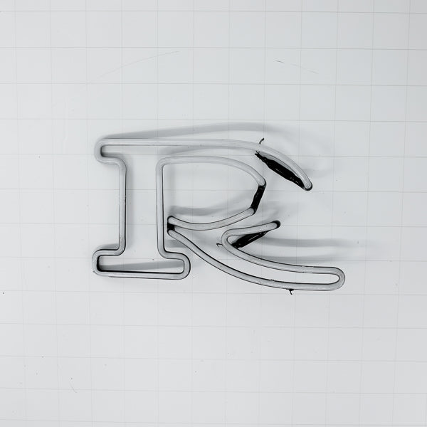 R Double Stroke Word unit for Unknown Replacement Tube - Neon Sign Part