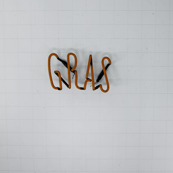 GRAS Single Stroke Word unit for Miller Mardi Gras Replacement Tube - Neon Sign Part