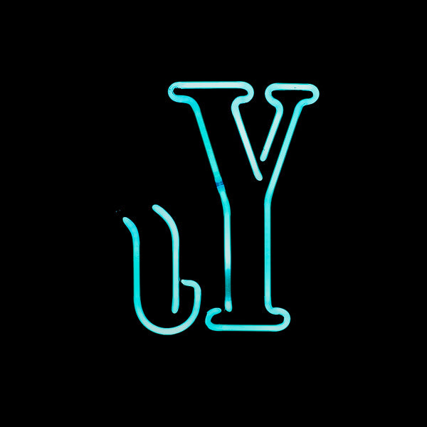 Mystery / Unknown Double Stroke Y possibly NY Replacement Tube - Neon Sign Part