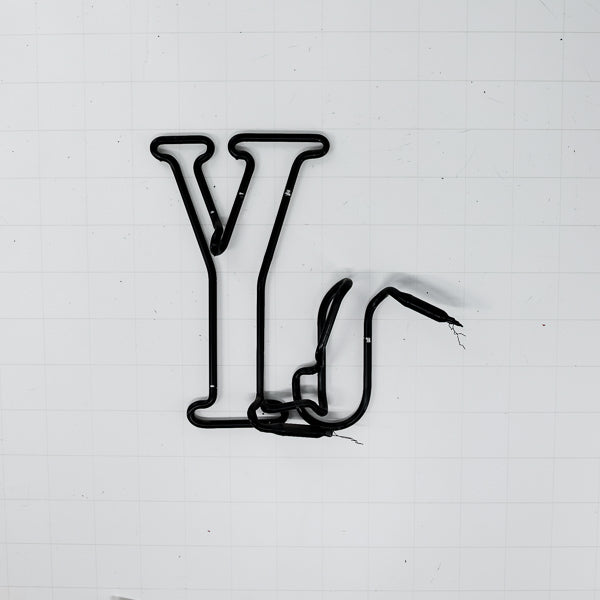 Mystery / Unknown Double Stroke Y possibly NY Replacement Tube - Neon Sign Part