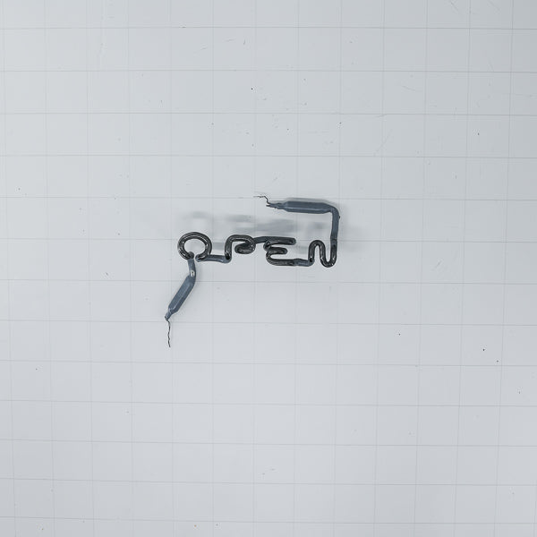 OPEN Single Stroke Word unit Replacement Tube - Neon Sign Part