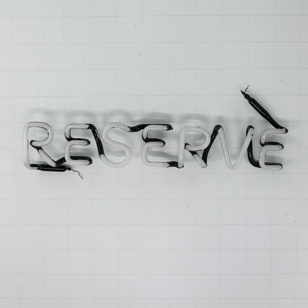 RESERVE Single Stroke Word unit Replacement Tube - Neon Sign Part