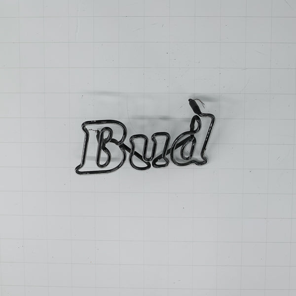 Bud Double Stroke Word unit with Vertical Electrodes Replacement Tube - Neon Sign Part
