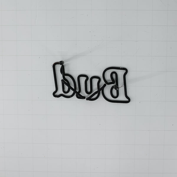 Bud Double Stroke Word unit with Vertical Electrodes Replacement Tube - Neon Sign Part