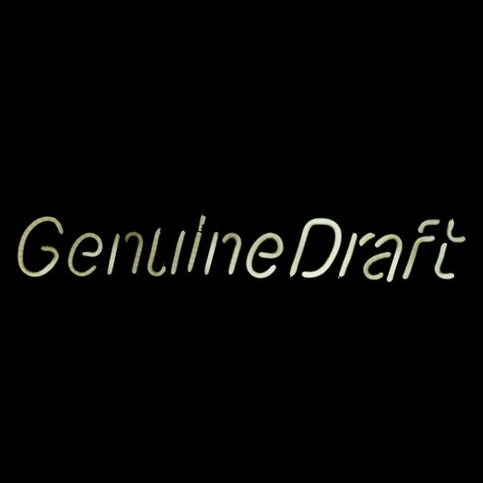 Genuine Draft Single Stroke Word unit for Miller Genuine Draft Replacement Tube - Neon Sign Part