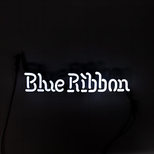 Blue Ribbon Single Stroke Word Unit for Pabst Blue Ribbon Red Border Replacement Tube - Neon Sign Part