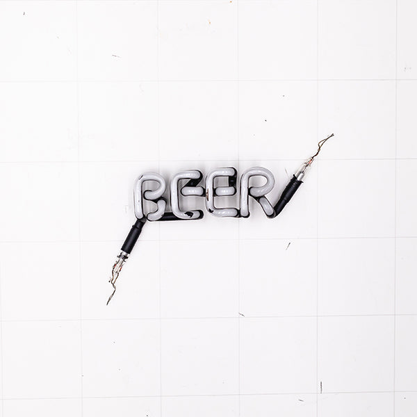 BEER Single Stroke Word Unit Replacement Tube - Neon Sign Part Used