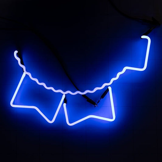 Pabst Blue Ribbon Blue Bottom Border Section Replacement Tube - Neon Sign Part Used
