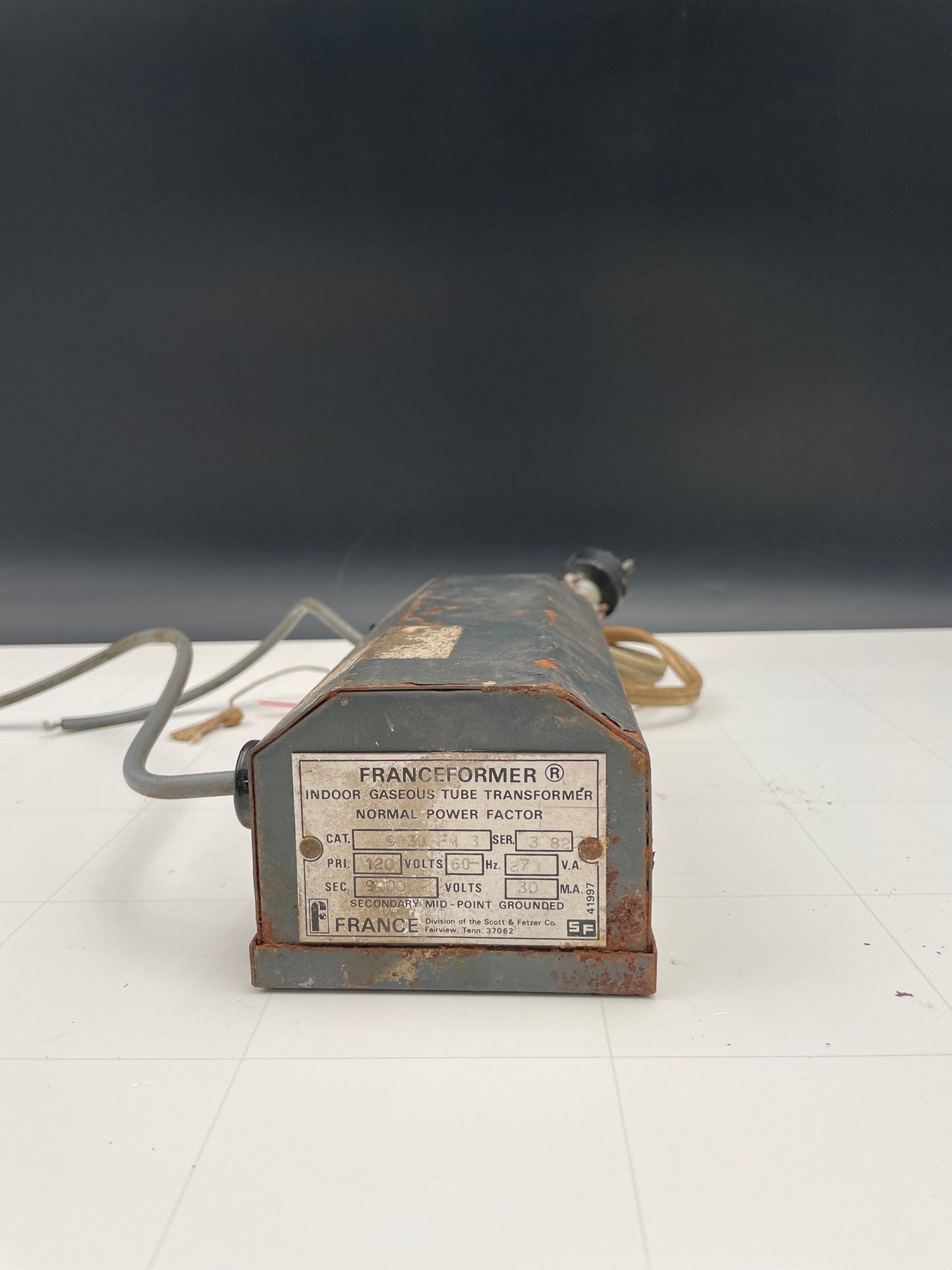 Franceformer Vintage Core & Coil Neon Sign Replacement Transformer – 9Kv