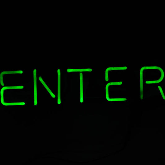 ENTER Single Stroke Word unit Replacement Tube - Neon Sign Part
