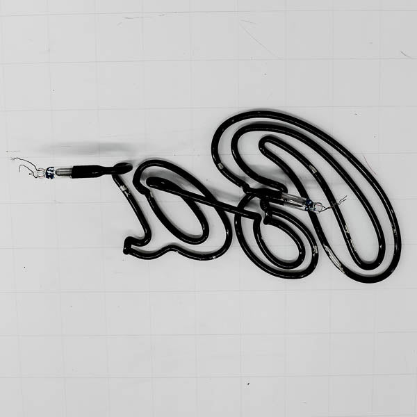 Ba Double Stroke Script Word unit for Bass Replacement Tube - Neon Sign Part