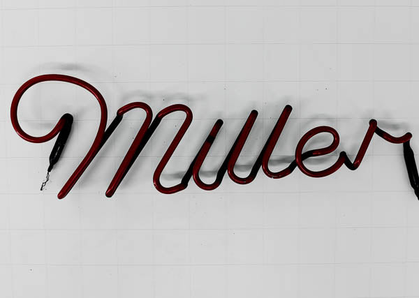 Miller Single Stroke Script Word unit Replacement Tube - Neon Sign Part