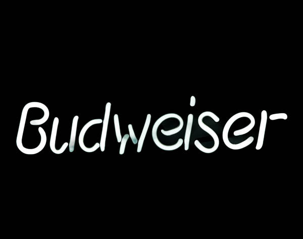 Budweiser Single Stroke Word unit Replacement Tube - Neon Sign Part