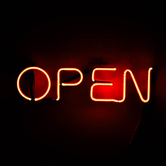 OPEN Single Stroke Word unit Replacement Tube - Neon Sign Part