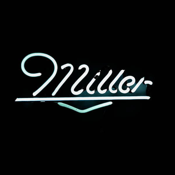 Miller Single Stroke Script Word unit for MGD Replacement Tube - Neon Sign Part