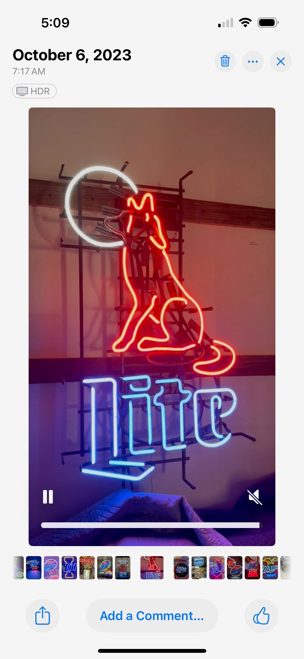 Inside Ear Tubing for Motion Miller Lite Coyote Replacement Tube - Neon Sign Part Used