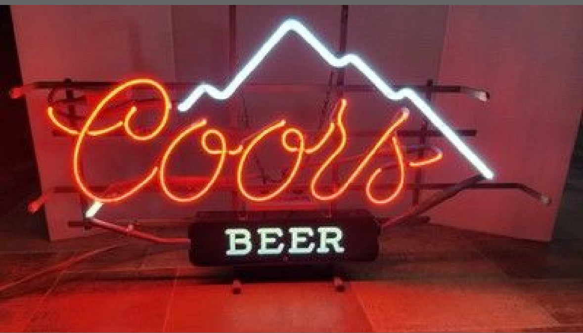 ON TAP Plastic insert for Coors Neon Sign Plastic Replacement Panel