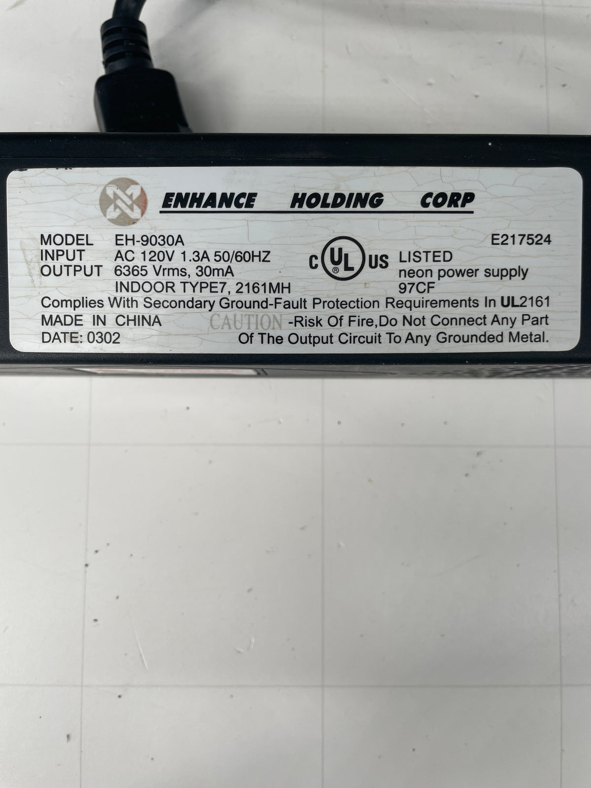 Enhance Electronic Neon Sign Replacement Transformer – 9Kv