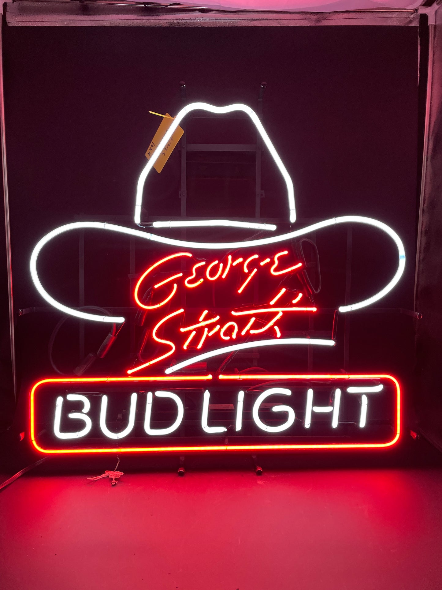 Large Rectangle Border Unit for George Strait Bud Light Replacement Tube - Neon Sign Part