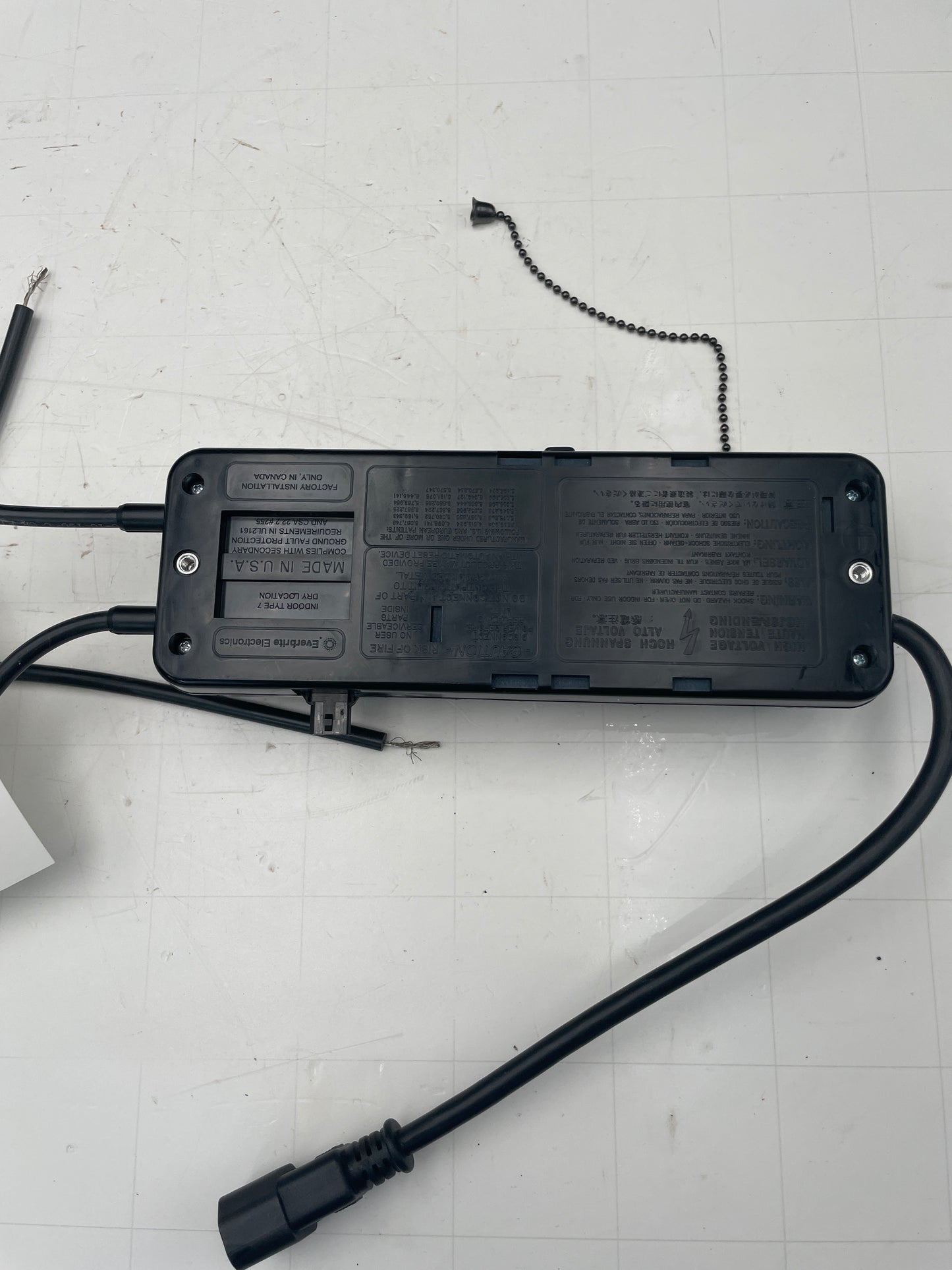Evertron 3612 With Lower Low Voltage Extra Port IEC Plug Electronic Neon Sign Replacement Transformer – 5.5Kv