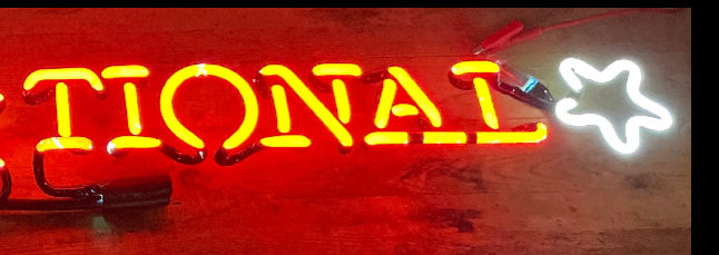 TIONAL Single Stroke Word unit with star for Yuengling Traditional Lager Replacement Tube - Neon Sign Part