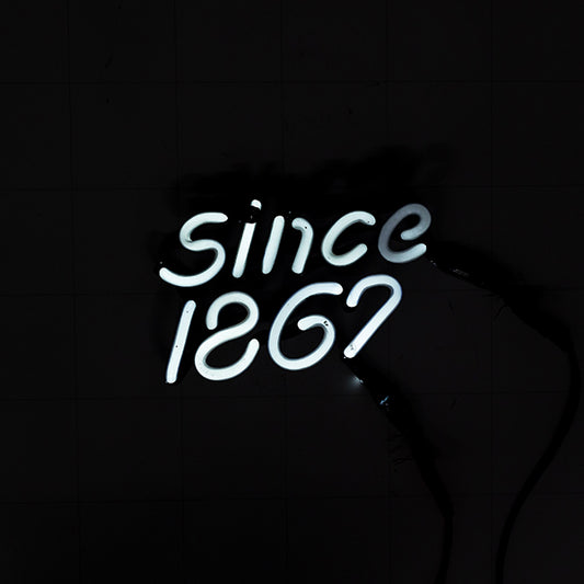 Since 1867 White Single Stroke Word Unit Replacement Tube - Neon Sign Part Used for Leinenkugel's