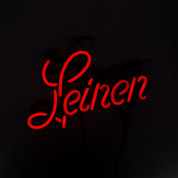 Leinen Red Script Word Unit for Leinenkugels Maiden Face Replacement Tube - Neon Sign Part