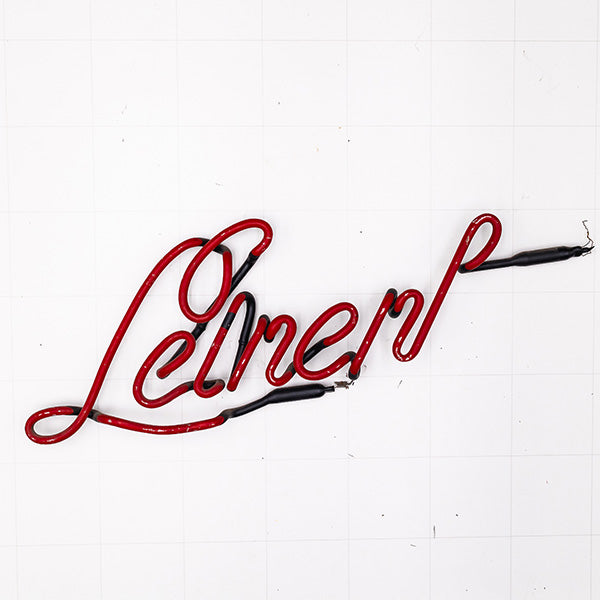 Leinen Script Word Unit with Part of k for Leinenkugel's Replacement Tube - Neon Sign Part Used