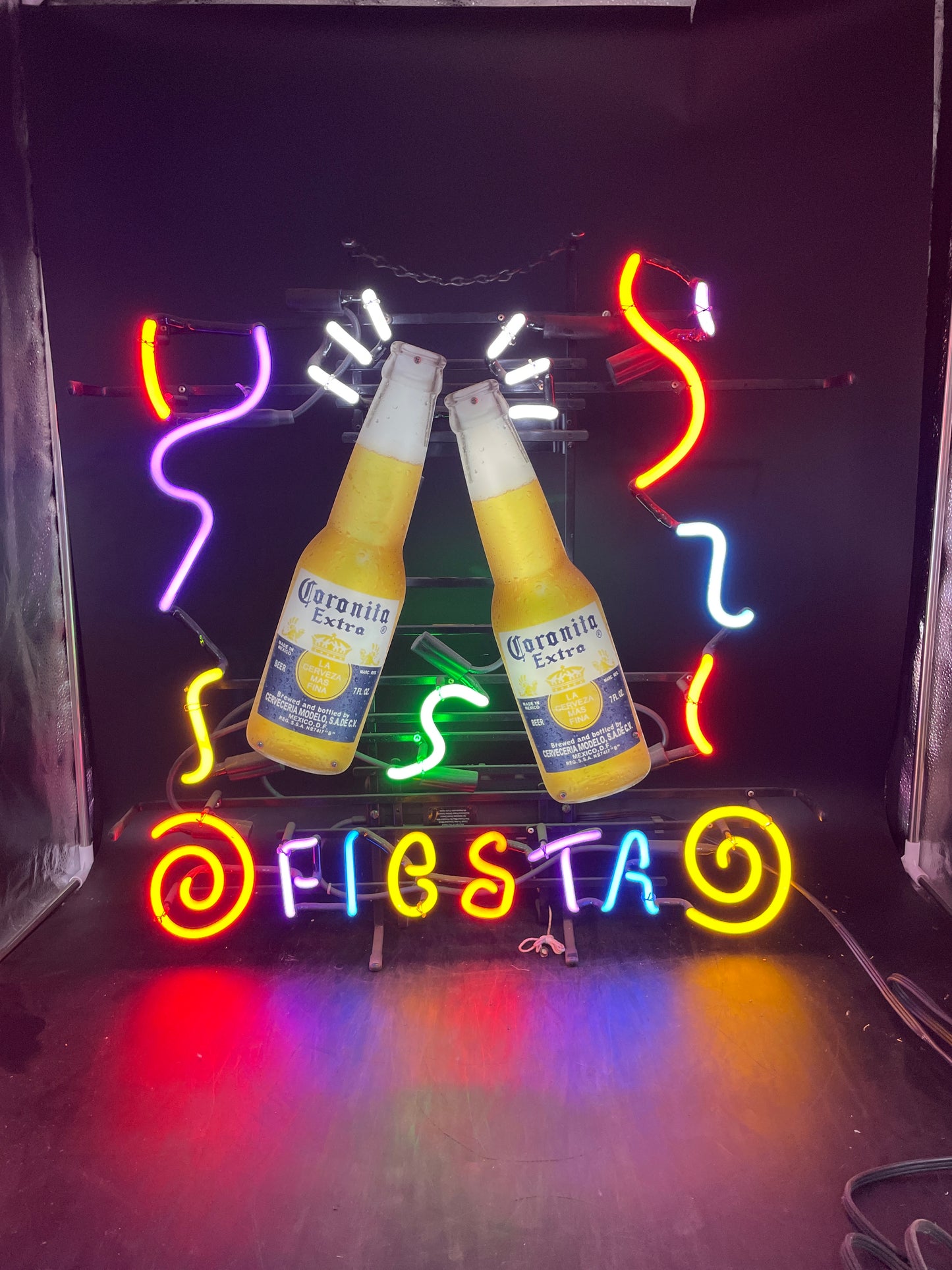 Left Ribbon Border Unit for Corona Coronista Fiesta Replacement Tube - Neon Sign Part