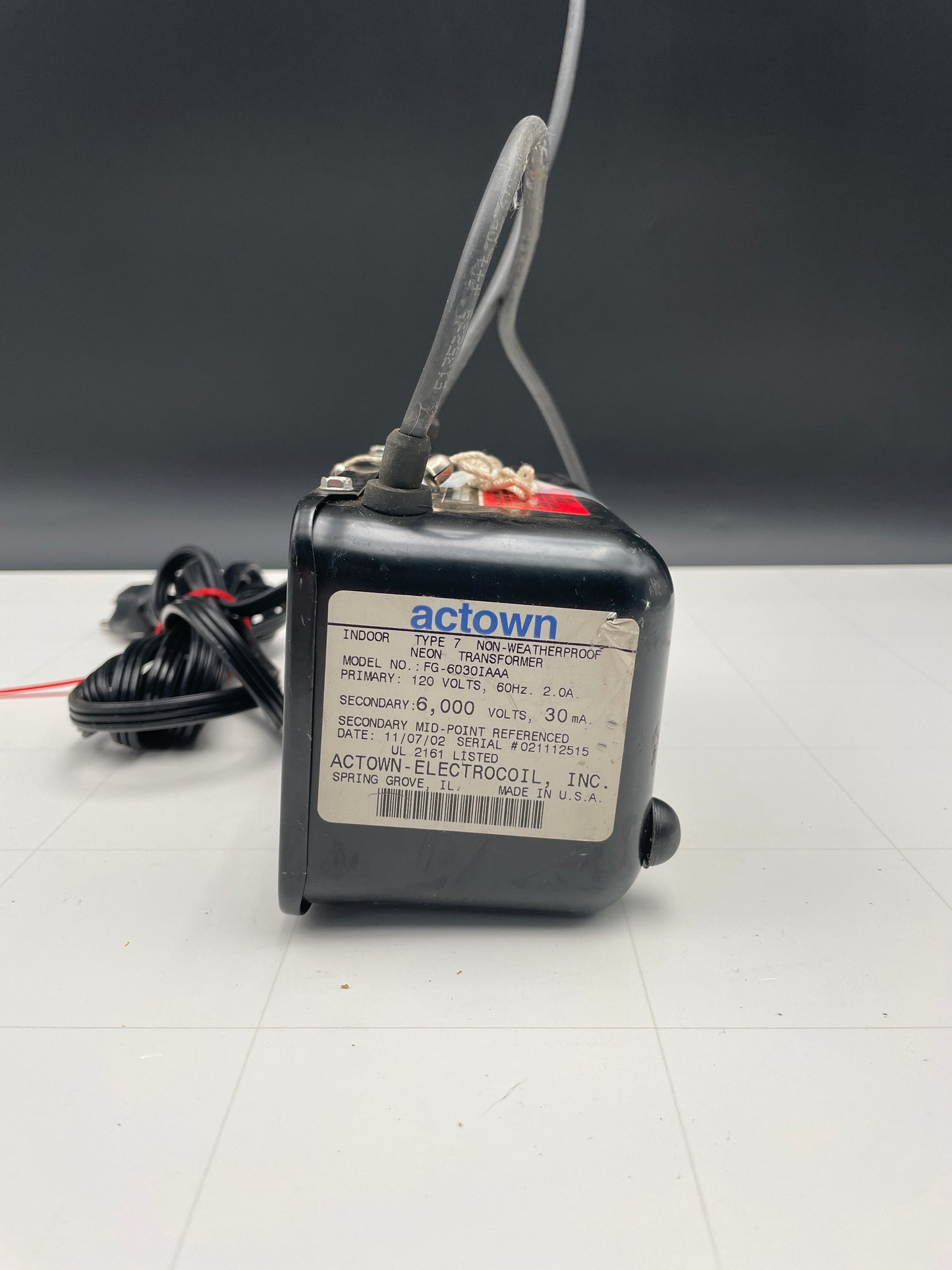 Actown Vintage Core & Coil Neon Sign Replacement Transformer – 6Kv