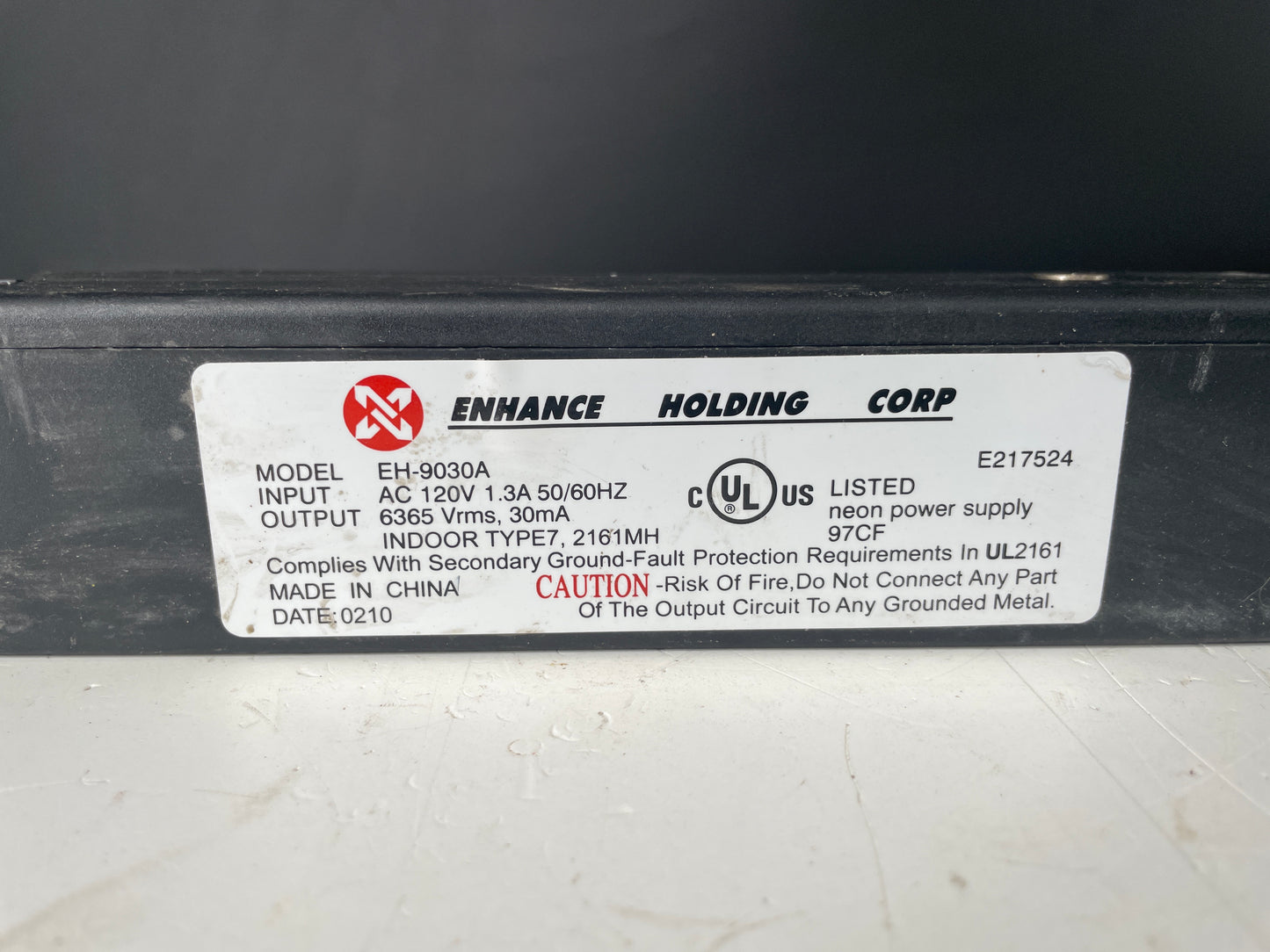 Enhance Electronic Neon Sign Replacement Transformer – 9Kv