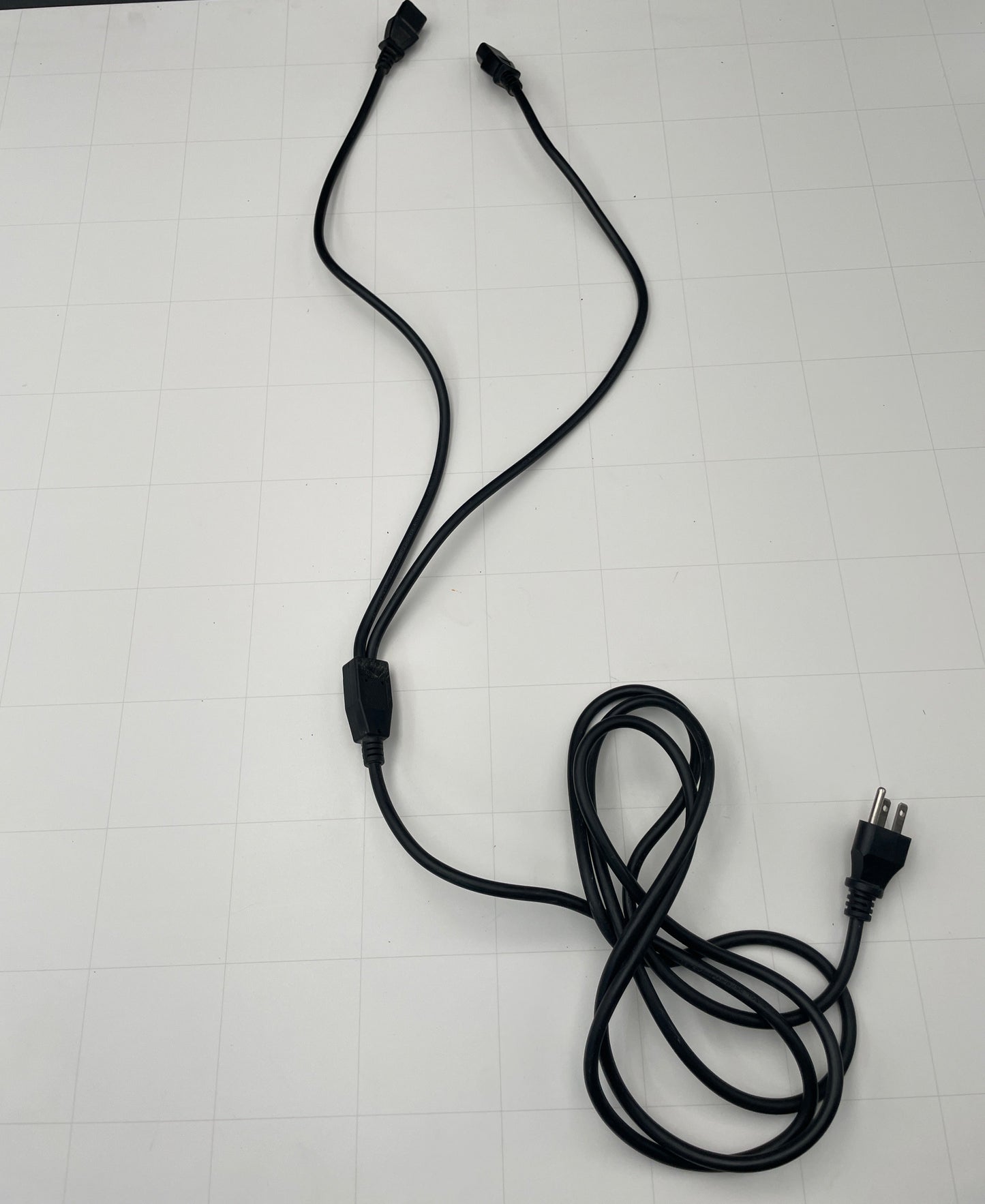 10 Ft Split Neon Sign Power Cord – Dual IEC Y-Style Replacement Cable