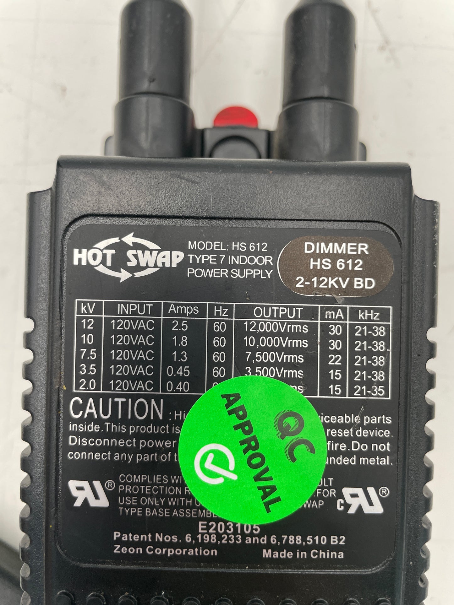 Hot Swap Electronic Neon Sign Replacement Transformer – 12Kv
