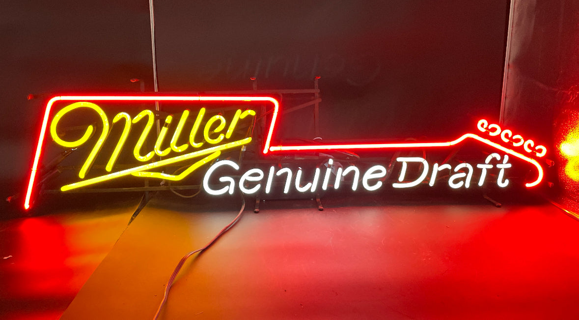 Guitar Neck & Tunes for MGD Neon Sign Replacement Tube