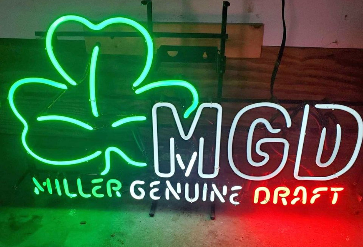 Shamrock for Miller Genuine Draft Neon Sign Replacement Tube